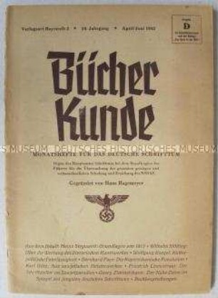 Fachzeitschrift "Bücher Kunde" über das deutsche Verlagswesen und Neuerscheinungen auf dem Büchermarkt