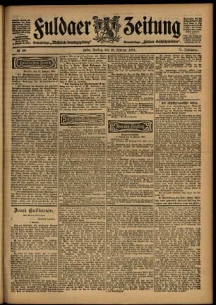 Ausgabe vom Freitag, den 26. Februar 1904.