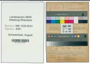 Entnazifizierung August Schwienheer , geb. 15.02.1910 (Postfacharbeiter)