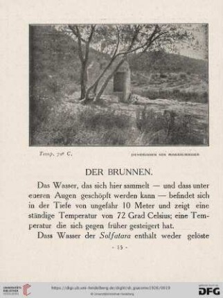 Ziehbrunnen von Mineralwasser
