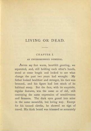 Living or dead : a novel, 2