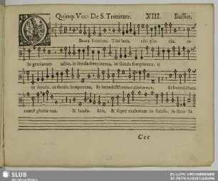 XIII. O beata trinitas tibi laus tibi gloria tibi gratiarum