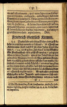 Friedrich Gottlieb Klemm.