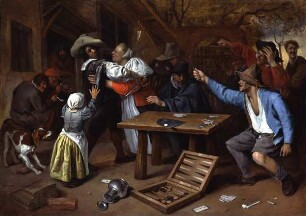 Streit beim Kartenspiel