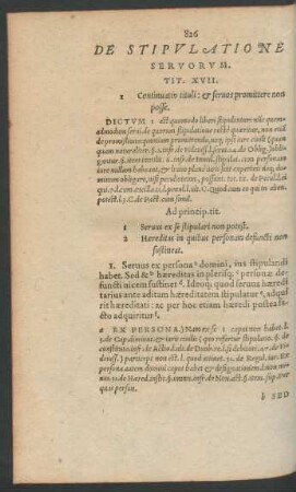De Stipulatione Servorum. Tit. XVII.