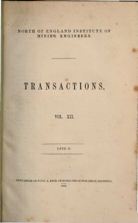 Transactions. 12. 1862/63 (1863)