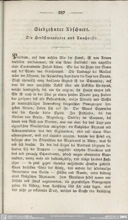 Siebzehnter Abschnitt. Die Herbstmanöuver und Anacharsis