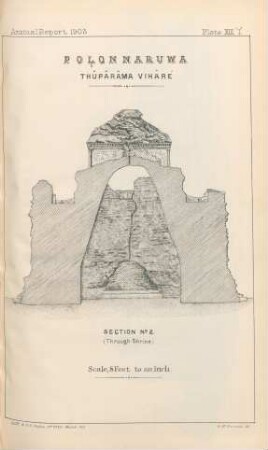 Plate XIII'I'. Polonnaruwa. Thûpârâma Vihâré. Section N. 2