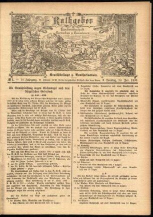Ausgabe vom Sonntag, den 28. Januar 1900.
