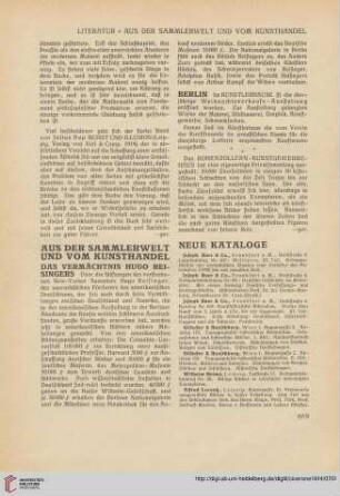 Neue Kataloge