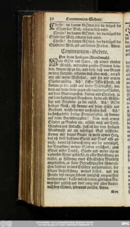 Communion-Gebete.