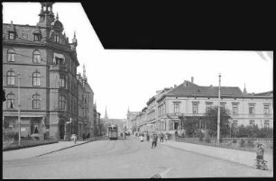 Nordhausen. Bahnhofstraße mit Straßenbahn