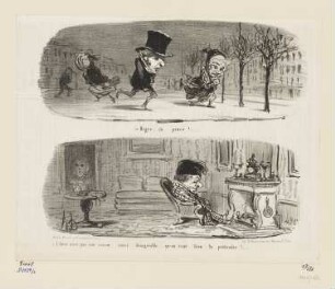 Bigre ça pince ! ... L'hiver n'est pas une ..., aus: "Croquis Parisiens", in: "Le Charivari", Paris 1853