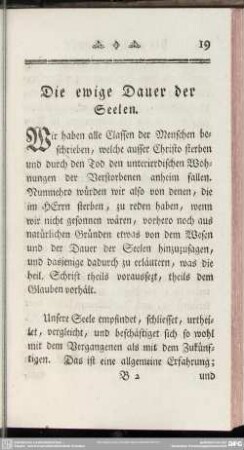 Die ewige Dauer der Seelen