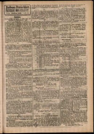 Zweite Ausgabe vom Mittwoch, den 17. September 1919.