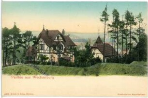 Wechselburg. Häuser