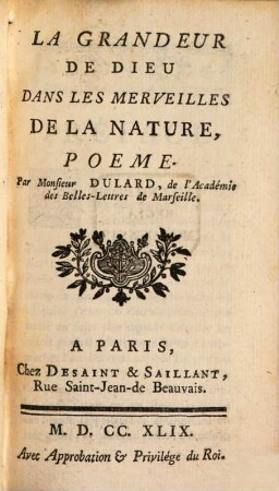 La grandeur de Dieu dans les merveilles de la nature