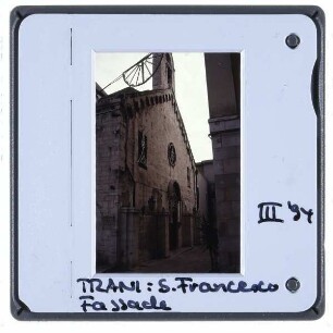 Trani, S. Francesco : Hauptfassade