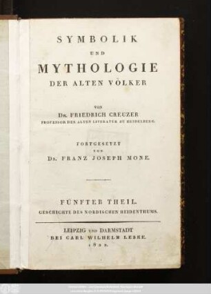 Theil 5: Die Religionen der finnischen, slawischen und skandinavischen Völker : Mit fünf Stammtafeln