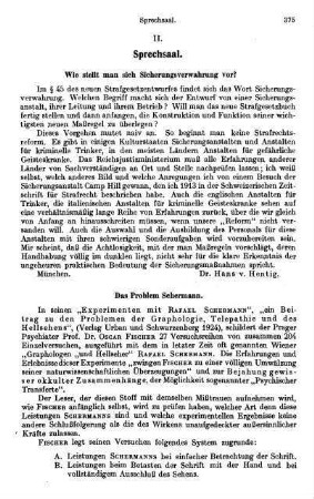 375-379, Das Problem Schermann