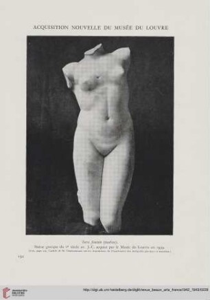 Acquisition nouvelle du Musée du Louvre