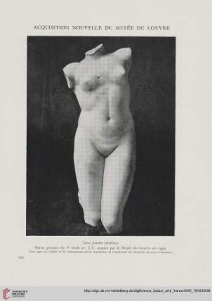 Acquisition nouvelle du Musée du Louvre