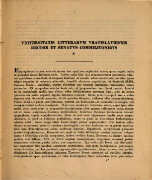Index lectionvm in Vniversitate Litterarvm Vratislaviensi per ... anni ... habendarvm. 1838, 1838. Sommer