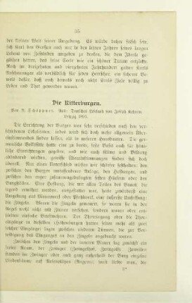 Die Ritterburgen