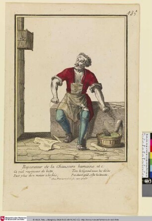Reparateur de la chaussure humaine