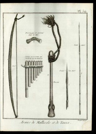 Pl. 50 Armes de Mallicolo et de Tanna.