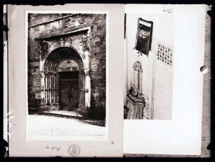Portal der romanischen Kirche und Gmünd, Wanddienst