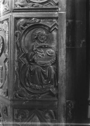 Sockelrelief: Szenen aus der Genesis — Der Sündenfall