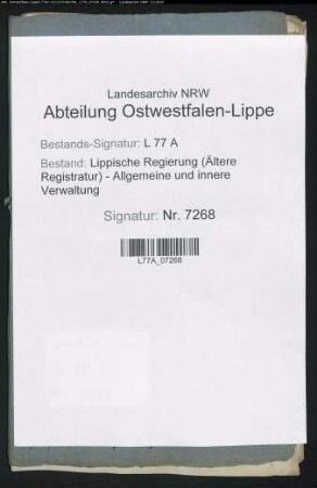 Aufstellung der Verpflegungskosten für die fremden Truppen im Flecken Lage