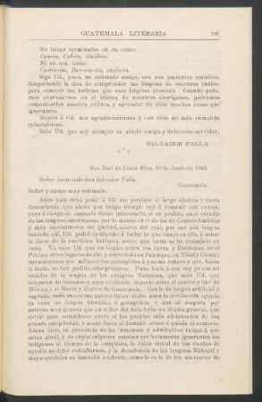 [Carta de Juan Fernández Ferraz a Salvador Falla]