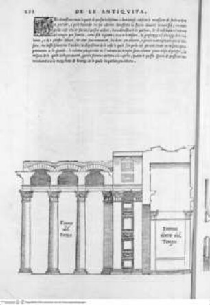 Il Terzo Libro di Sabastiano Serlio Bolognese, nel qual si figurano, e descrivono le antiquità di Roma ..., Folio XII: Pantheon, Details