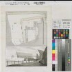 Gravenhorst (Hörstel) Lageplan und Ansicht des ehem. Klosters 1818 30 preuß. Ruten = 14,65 cm 26 x 35 Zeichnung bzw. Tuschzeichnung Staggemeier, Geometer Regierung Münster Nr. 20849