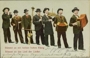 Stimmt an mit hellem hohen Klang - Stimmt an das Lied der Lieder.