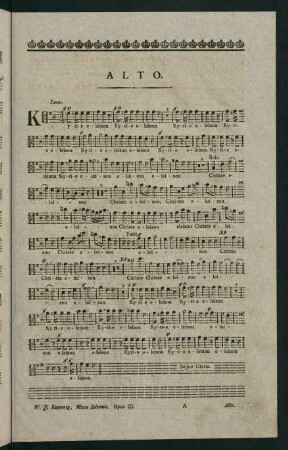 1-7, Missa Solemnis. Opus III. Alto.