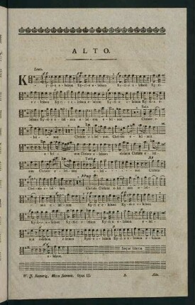 1-7, Missa Solemnis. Opus III. Alto.