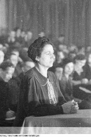 Dresden, Bühlau, Kurhaus. Gründungsparteitag der SED. Vereinigung der sächsischen SPD und der sächsischen KPD zur SED, 7. April 1946