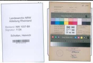 Entnazifizierung Heinrich Schotten , geb. 21.09.1907 (Notar)