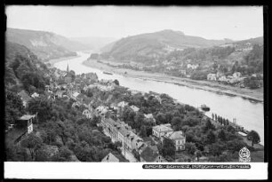 Blick auf Wehlen und Pötzscha im Elbtal