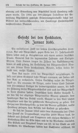 Gefecht bei den Heckkaten, 29. Januar 1686.