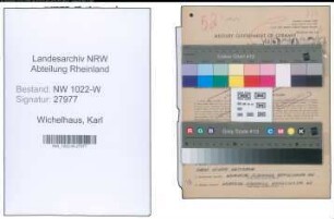 Entnazifizierung Karl Wichelhaus , geb. 01.03.1889 (Schlosser)