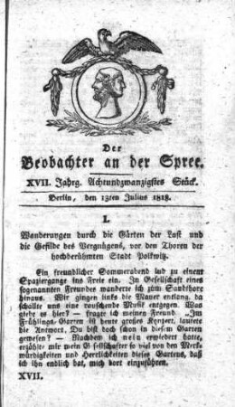 28. Stueck, 13. Juli 1818