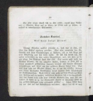 Sechstes Kapitel. Auf Leid folgt Freud!
