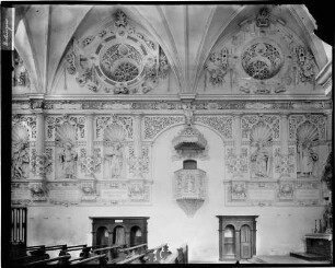 Hechingen Franziskanerkirche Sankt Luzen Gesamtansicht Langhaus Nordwand (um 1586/1588)