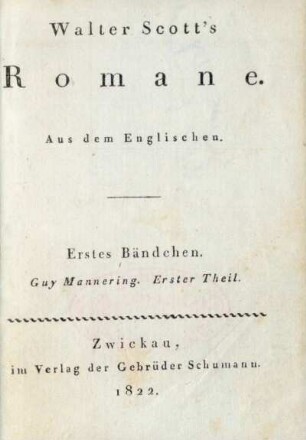 31: Walter Scott's Romane