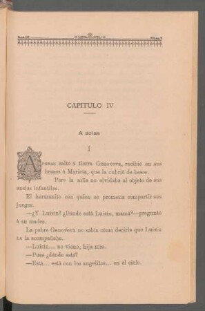 Capítulo IV - A solas