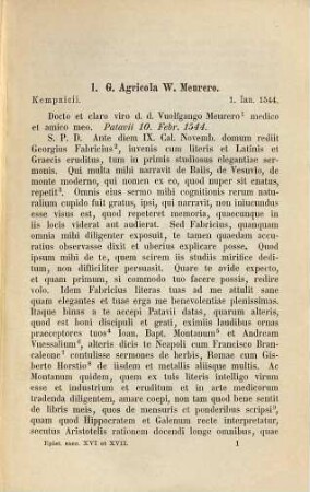 Virorum clarorum saeculi XVI et XVII epistolae selectae : e codicibus manuscriptis Gottingensibus